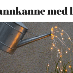 vannkanne med lys