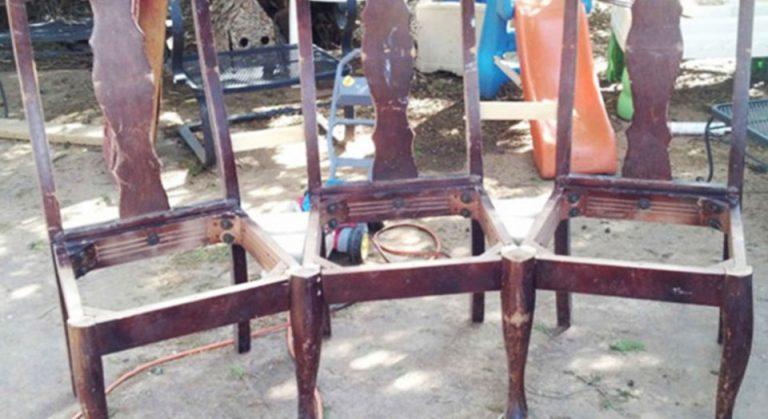 8 eksempler på hvordan du kan gjøre gamle stoler om til flotte benker