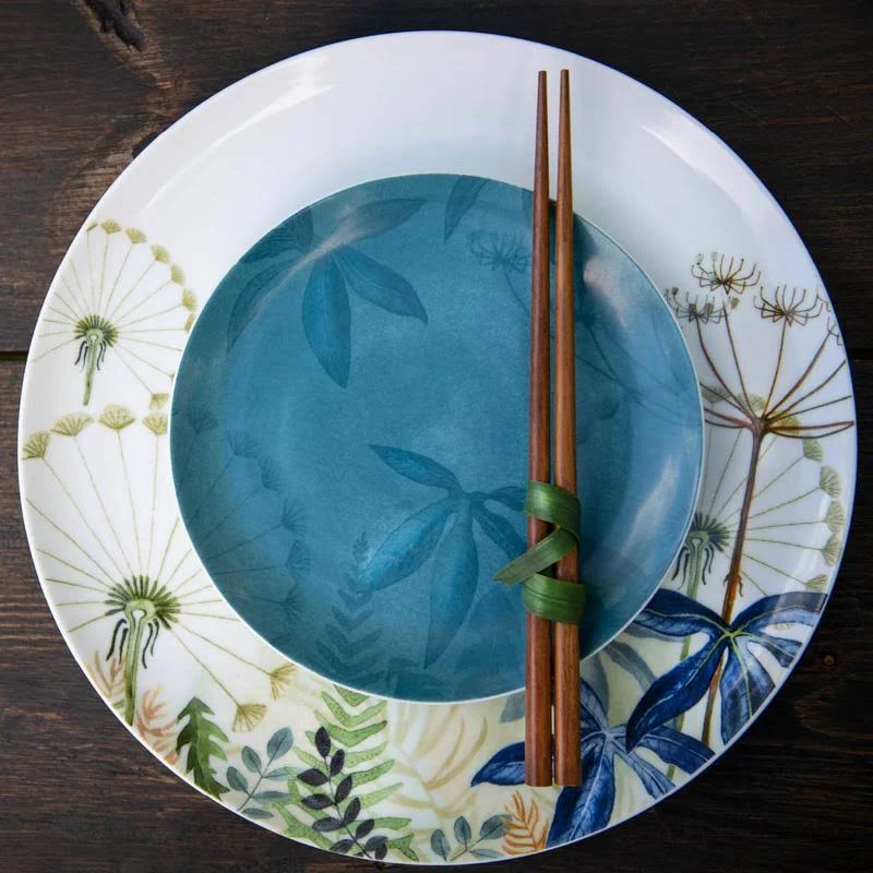 dekorative tallerkener mønster borddekking inspirasjon servise