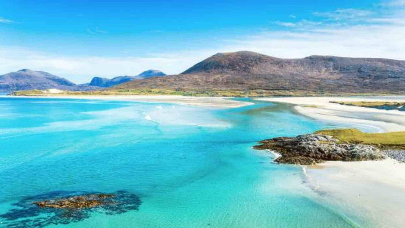 Luskentyre Beach i Skottland