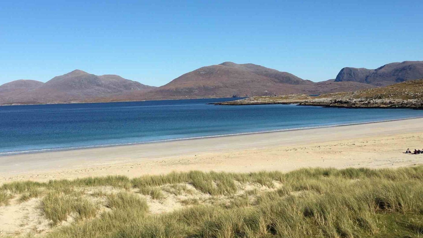 Luskentyre Beach i Skottland